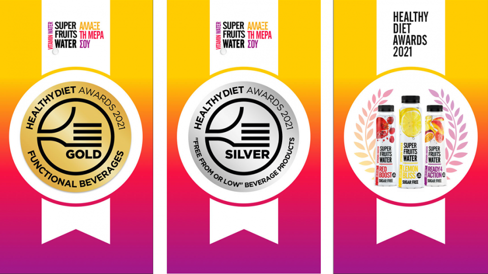 SUPERFRUITS WATER HEALTHY DIET AWARDS