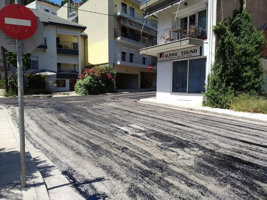 Ασφαλτοστρώσεις σε εξέλιξη εντός της πόλης 57 asfaltostrwseis 1