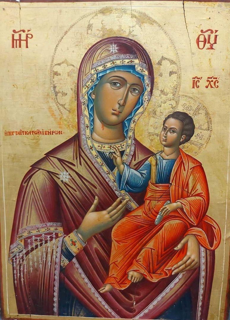 Ακόμη δύο κλεμμένες εικόνες πήραν το δρόμο της επιστροφής 52 panagia eikona makrino