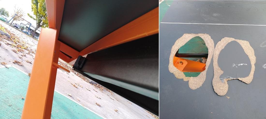 Δε γλίτωσε ούτε το Teqtable 55 vandalismos Teqtable 1