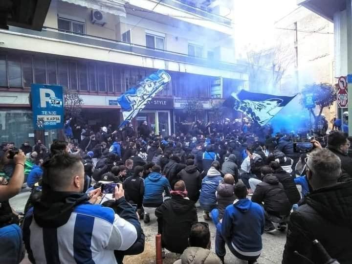 Φίλαθλοι ΠΑΣ υποδοχή ομάδας