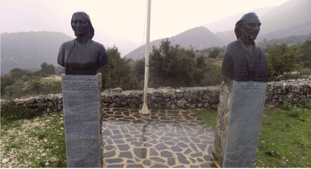 προτομές Μόσχως και Λάμρπου Τζαβέλα