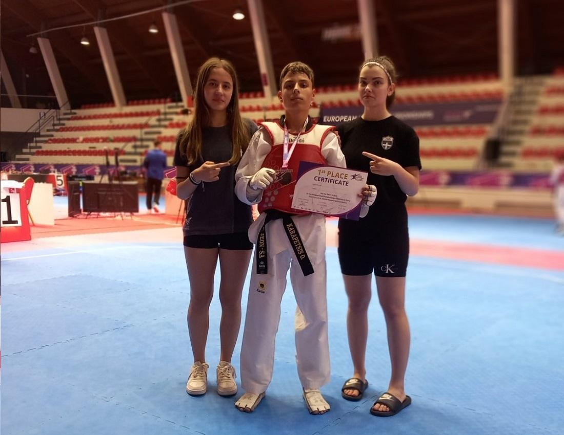 «Εισιτήριο» για το Πανευρωπαϊκό Ταεκβοντό εξασφάλισε ο Ορέστης Καραπέτσης 55 Karapetsis Tirana 2