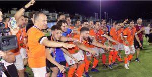 Πρωταθλητής ο Δράκων που κέρδισε 2-0 τον Αριστοτέλη στην παράταση 50 Δρακων πανηγυρισμοί παικτων