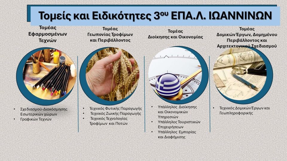 3o EPAL tomeis eidikotites