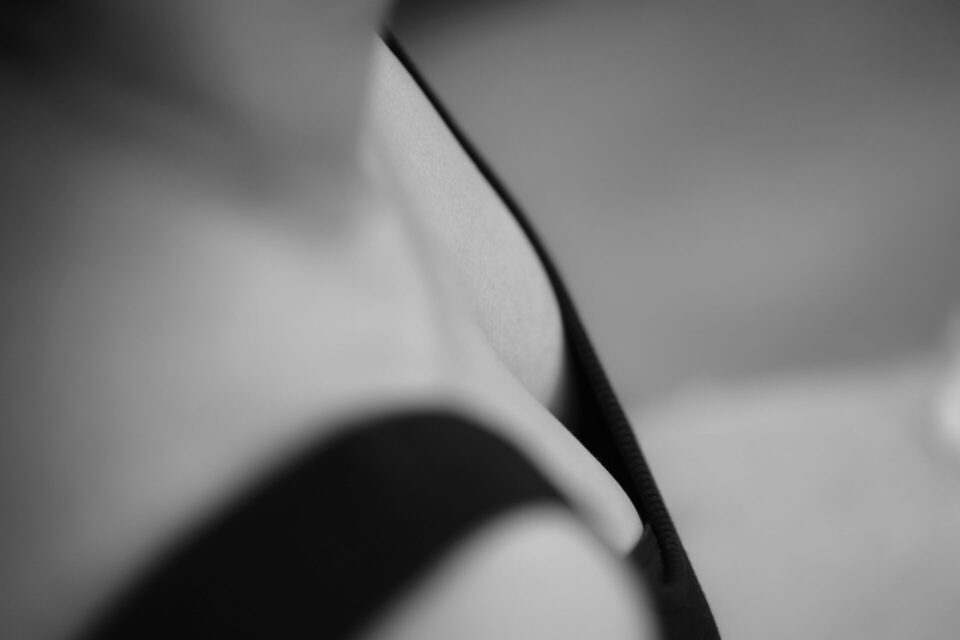 female silhouette black and white