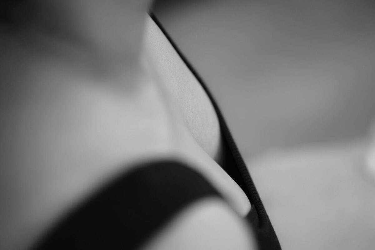 female silhouette black and white scaled